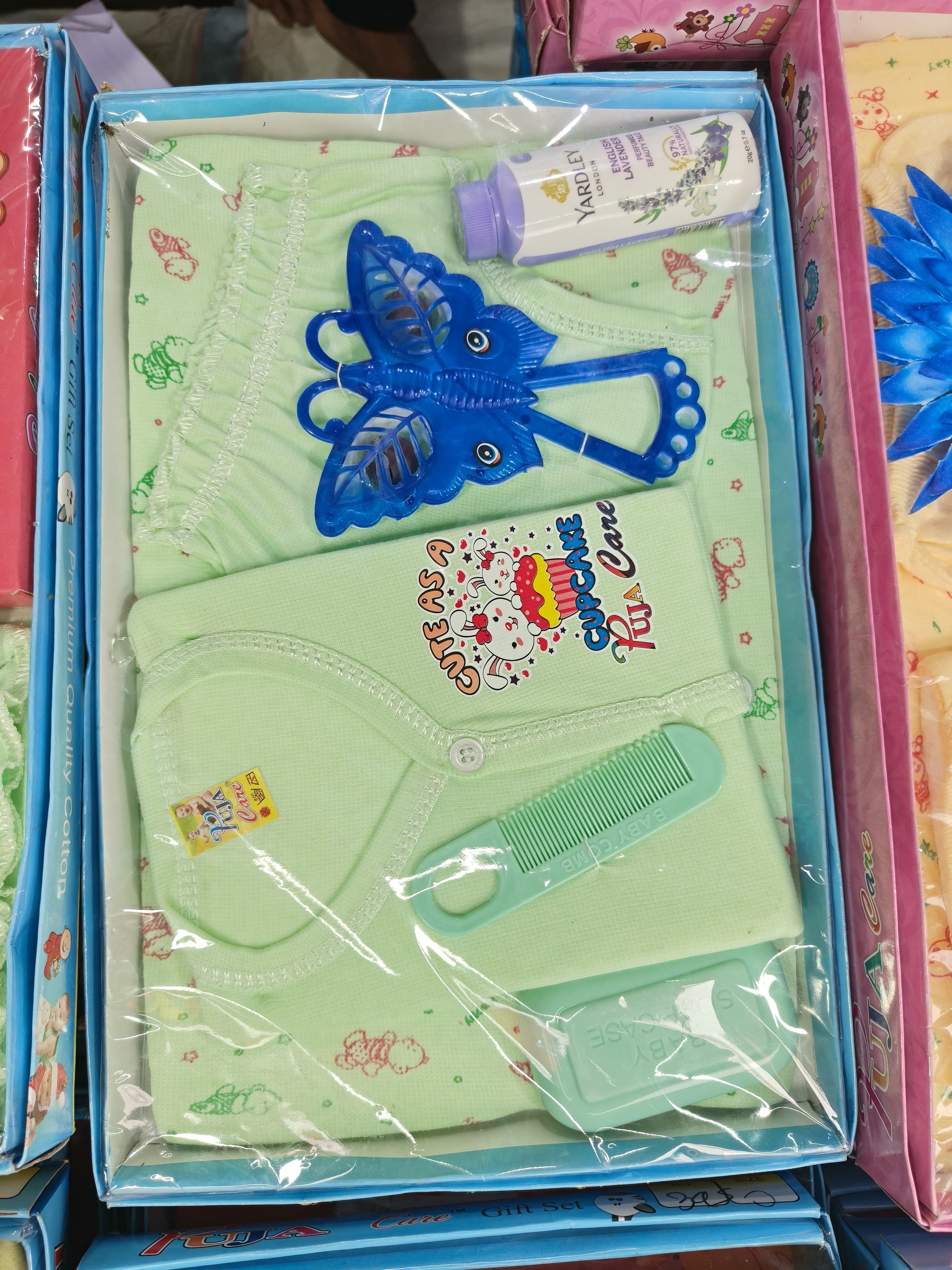 Premium Baby Care Set – Soft Clothing, Comb, Soap, and Baby Powder for Gentle Care SET OF 12 PIECES
